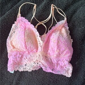 Victoria's Secret Ombre Pink Lace Bralette